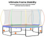 Kahuna 10 ft x 15 ft Oval Trampoline with Reversible Pad and Basketball Set thumbnail 4