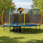Kahuna 10 ft x 15 ft Oval Trampoline with Reversible Pad and Basketball Set thumbnail 15