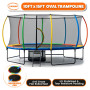Kahuna 10 ft x 15 ft Oval Outdoor Trampoline with Reversible Pad thumbnail 15
