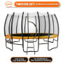 Kahuna Twister 12ft Springless Trampoline - Blue thumbnail 2