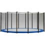Kahuna 16ft Trampoline Replacement Safety Pad and Net Round 12 Poles Blue thumbnail 1