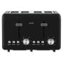 Pronti Silver Noir Collection 4 Slice Toaster with Dual Controls thumbnail 3