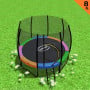 Kahuna 8ft Twister Springless Trampoline - Rainbow thumbnail 2