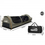 Dome Swag Camping Canvas Tent In Grey thumbnail 4