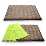 Double Outdoor Camping Sleeping Bag Hiking Thermal Winter 220x145cm thumbnail 1