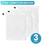 3x Spare Extra Large Mesh Bags for Pool Vacuum Leaf-Eater thumbnail 1
