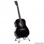 Karrera 41in Acoustic Wooden Guitar with Bag - Black thumbnail 1