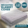 Weighted Blanket Quilt Doona Cover 152 x 203cm Grey thumbnail 2