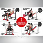 Powertrain Home Gym Workout Bench Press Preachers Curl Incline - 302 thumbnail 8