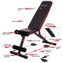 Powertrain Adjustable Weight Bench w/ Incline Decline and 7 Backrest Positions thumbnail 3
