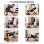Powertrain Adjustable Weight Bench w/ Incline Decline and 7 Backrest Positions thumbnail 10