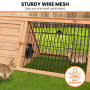 Furtastic Triangle Wooden Rabbit Hutch thumbnail 5