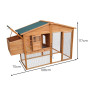 Furtastic Large Chicken Coop & Rabbit Hutch With Ramp thumbnail 2