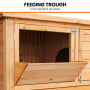 Furtastic 2-Storey Wooden Chicken Coop & Rabbit Hutch With Trough thumbnail 7