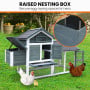 Furtastic Large Chicken Coop & Rabbit Hutch With Ramp - Green thumbnail 8