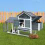 Furtastic Large Chicken Coop & Rabbit Hutch With Ramp - Green thumbnail 10