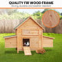 Furtastic Wooden Chicken Coop & Rabbit Hutch With Ramp Nesting Boxes thumbnail 7