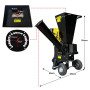 Ducar 601C 15HP Wood Chipper Key Start Shredder Mulcher Grinder Yellow Black thumbnail 3