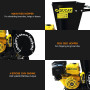 Ducar 601C 15HP Wood Chipper Key Start Shredder Mulcher Grinder Yellow Black thumbnail 8