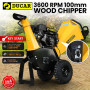 Ducar 70P 3600 RPM Wood Chipper with E-Start Shredder Mulcher Grinder Yellow Black thumbnail 10