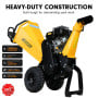 Ducar 70P 3600 RPM Wood Chipper with E-Start Shredder Mulcher Grinder Yellow Black thumbnail 5