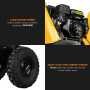 Ducar 70P 3600 RPM Wood Chipper with E-Start Shredder Mulcher Grinder Yellow Black thumbnail 8