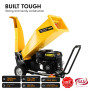 Ducar D70 7HP Wood Chipper Shredder Mulcher Grinder Petrol and Electric Start in Yellow thumbnail 5