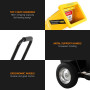 Ducar D70 7HP Wood Chipper Shredder Mulcher Grinder Petrol and Electric Start in Yellow thumbnail 6