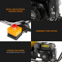 Ducar D70 7HP Wood Chipper Shredder Mulcher Grinder Petrol and Electric Start in Yellow thumbnail 7