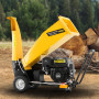 Ducar D70 7HP Wood Chipper Shredder Mulcher Grinder Petrol and Electric Start in Yellow thumbnail 8