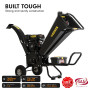 Ducar K70 7HP Wood Chipper Shredder Mulcher Grinder in Black thumbnail 6