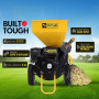Ducar 7HP Wood Chipper Shredder Mulcher Grinder Petrol Yellow Black thumbnail 11