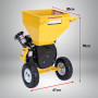 Ducar 7HP Wood Chipper Shredder Mulcher Grinder Petrol Yellow Black thumbnail 10