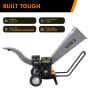 Ducar 7HP Wood Chipper Shredder Mulcher Grinder Petrol Silver thumbnail 7