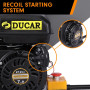 Ducar 7HP Wood Chipper Shredder Mulcher Grinder Petrol Silver thumbnail 10