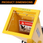 Ducar 7HP Wood Chipper Shredder Mulcher Grinder Petrol Yellow thumbnail 6