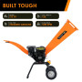 Ducar 7HP Wood Chipper Shredder Mulcher Grinder Petrol Orange thumbnail 7