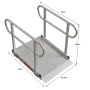 Kartrite 3ft Aluminium Wheelchair Ramp w/ Handrails 380kg Capacity 93.5cm Width thumbnail 2