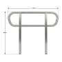 Kartrite Aluminium Safety Handrails for Kartrite 3ft Wheelchair Ramp thumbnail 3