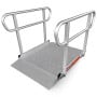 Kartrite 4ft Aluminium Wheelchair Ramp w/ Handrails 380kg Capacity 93.5cm Width thumbnail 1