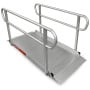 Kartrite 5ft Aluminium Wheelchair Ramp w/ Handrails 380kg Capacity 93.5cm Width thumbnail 1