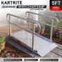 Kartrite 5ft Aluminium Wheelchair Ramp w/ Handrails 380kg Capacity 93.5cm Width thumbnail 12