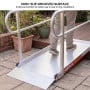 Kartrite 5ft Aluminium Wheelchair Ramp w/ Handrails 380kg Capacity 93.5cm Width thumbnail 8