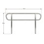 Kartrite Aluminium Safety Handrails for Kartrite 5ft Wheelchair Ramp thumbnail 4