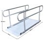 Kartrite 6ft Aluminium Wheelchair Ramp with Handrails 386kg Capacity 72cm Width thumbnail 4