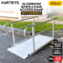 Kartrite 6ft Portable Aluminium Mobility Threshold Access Wheelchair Ramp w/ Handrails thumbnail 4