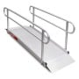 Kartrite 8ft Aluminium Wheelchair Ramp w/ Handrails 380kg Capacity 72cm Width thumbnail 1