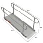 Kartrite 8ft Aluminium Wheelchair Ramp w/ Handrails 380kg Capacity 72cm Width thumbnail 3