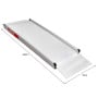 Kartrite 8ft Aluminium Wheelchair Ramp 380kg Capacity 72cm Width thumbnail 2