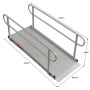 Kartrite 8ft Aluminium Wheelchair Ramp with Handrails 380kg Heavy Duty Non-Slip Mobility Scooter Ramp 93cm Wide thumbnail 3